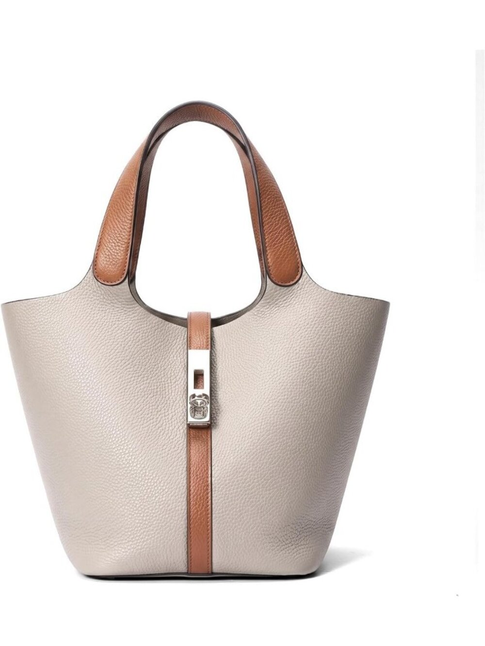 Stylish Vegan Leather Tote Bag for Women - Top Handle Satchel Purse for Work